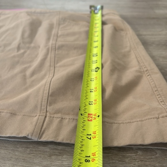 Boden Womens Tan khaki mini Chino skirt 2 pockets zipper Sz 10P NWT - Picture 4 of 7